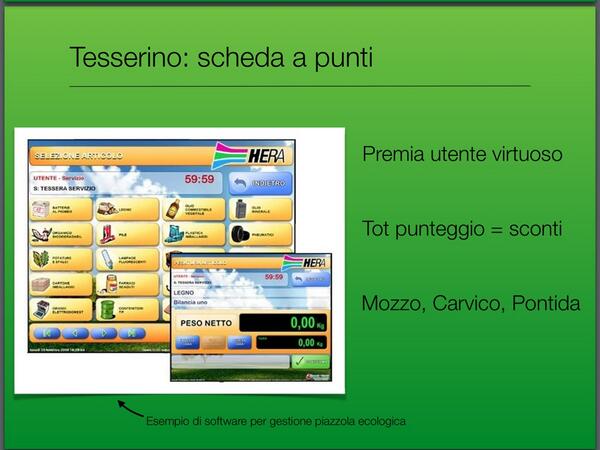 la scheda a punti è present a Pisa (nella slide un esempio di software gestionale per la tessera) #opendalmine http://twitter.com/nostradalmine/status/397820654109859841/photo/1